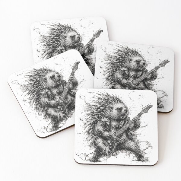 Item preview, **Punk Porcupine Guitar Shredder** designed and sold by Sci-fi-2901.