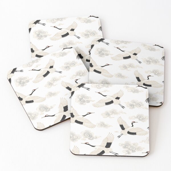 Item preview, Minimal Korean Crane Pattern | Seamless Folk Art Surface Design designed and sold by K-Tradition.