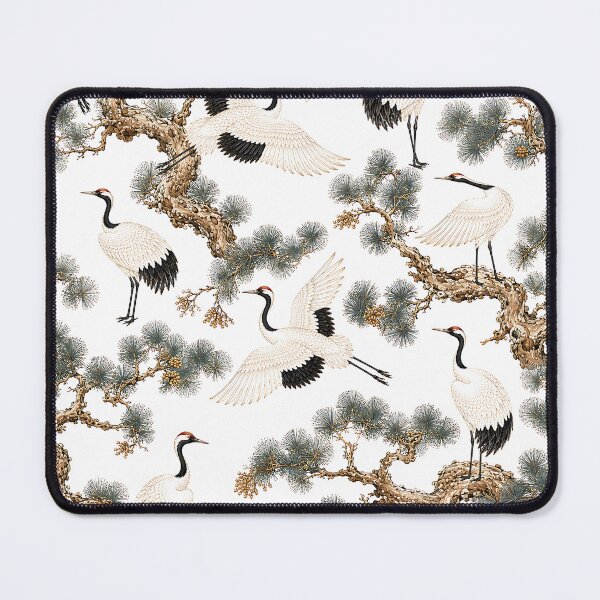 Item preview, Traditional Korean Pine and Crane Pattern | Seamless Folk Art Surface Design designed and sold by K-Tradition.