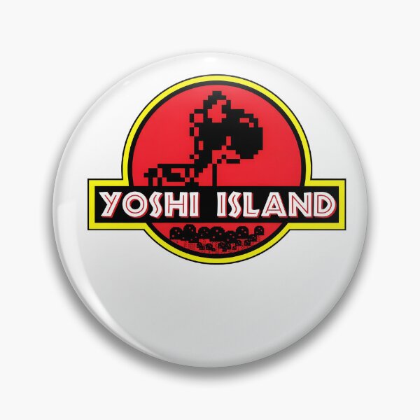 Item preview, Pixel Dinosaur Island Retro Crossover Emblem designed and sold by TokyoAyashi.