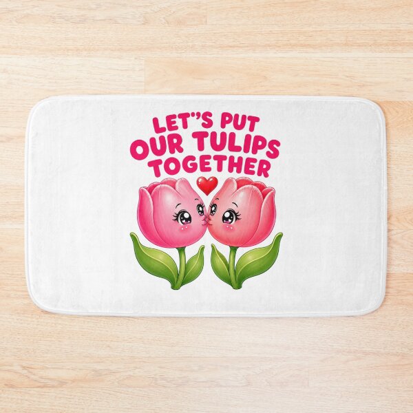 Item preview, Let's Put Our Tulips Together | Funny Flower Pun Valentine Art designed and sold by Dulxoz.