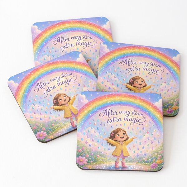 Item preview, Rainbow Kid – After Every Storm, Extra Magic | Down Syndrome Awareness 47 designed and sold by Cartoon art with a purpose ❤️ Supporting Althea’s friends .