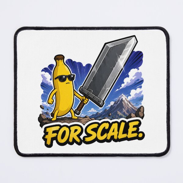 Item preview, For Scale Funny Giant Sword Banana Design designed and sold by MonkiFlipp.