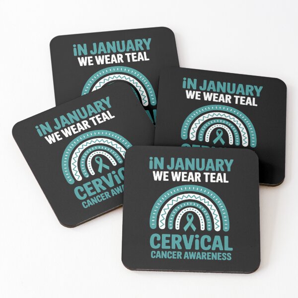 Item preview, in January We Wear Teal Cervical Cancer Awareness designed and sold by sailorjessiArt.