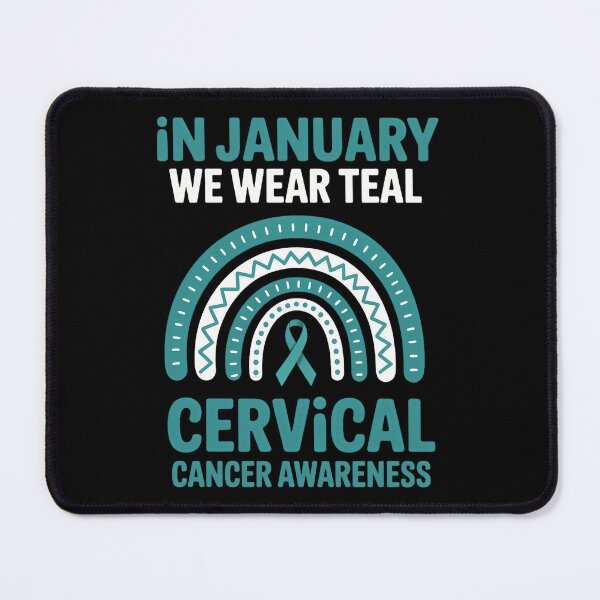 Item preview, in January We Wear Teal Cervical Cancer Awareness designed and sold by sailorjessiArt.