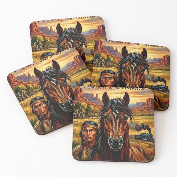 Item preview, A Stallion’s Journey to Freedom – Spirit Fine Art Print designed and sold by Art's Diner.