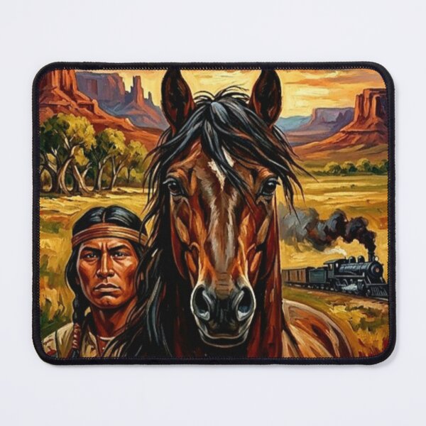 Item preview, A Stallion’s Journey to Freedom – Spirit Fine Art Print designed and sold by Art's Diner.