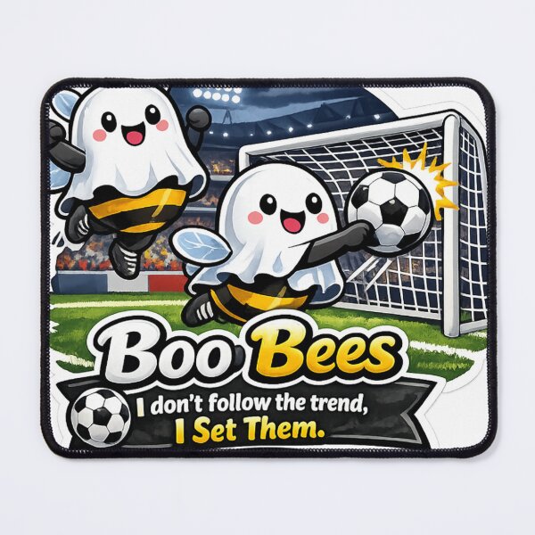 Item preview, Cute Boo Bees Soccer Goalie - Ghost Bee Football Design ! Boo Bees Soccer Team - "I Set The Trend" Cute Ghost Bee ! Boo Bees Football Goalie Sticker designed and sold by Ulikedigital14.