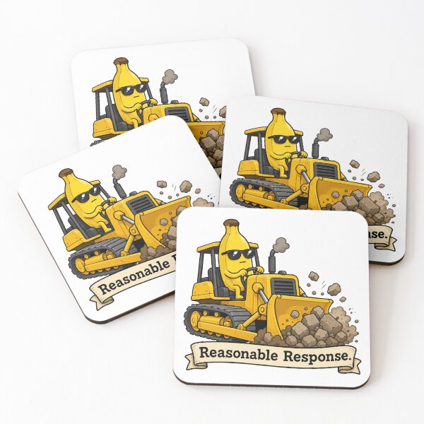 Item preview, Reasonable Response Funny Banana Bulldozer Design designed and sold by MonkiFlipp.