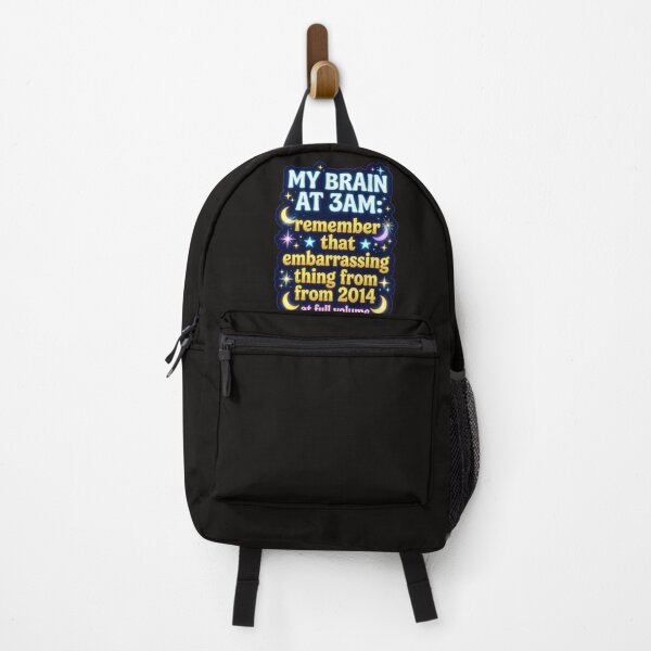 Item preview, My Brain at 3AM Funny Relatable Quote designed and sold by DanishDesignCo.