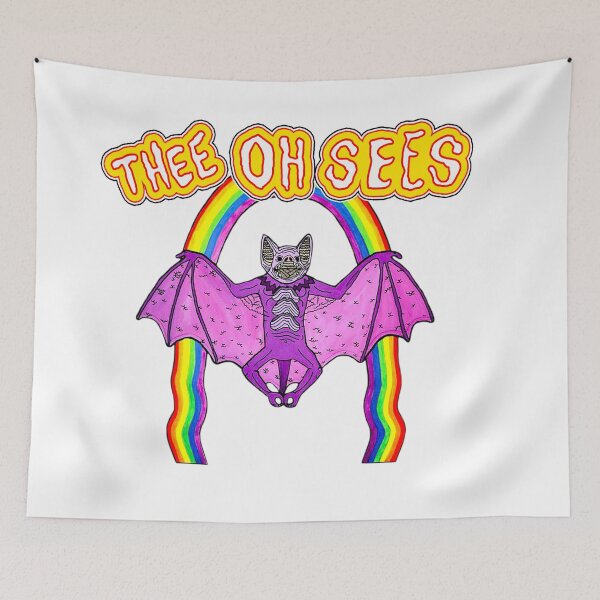 Item preview, Bat With Colorful Rainbow Background designed and sold by ShadeFall.