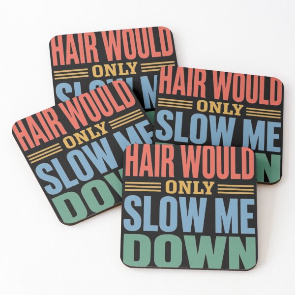 Item preview, Hair Would Only Slow Me Down - Funny Bald Guy Retro Vintage designed and sold by haitrieuic96.