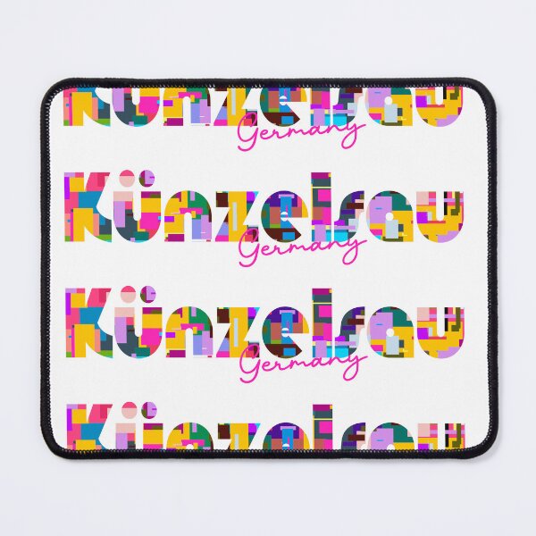 Item preview, Künzelsau, Germany, Vibrant Abstract City Typography Art designed and sold by Wanderful-roads.