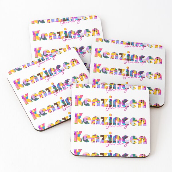 Item preview, Kenzingen, Germany, Vibrant Abstract City Typography Art designed and sold by Wanderful-roads.