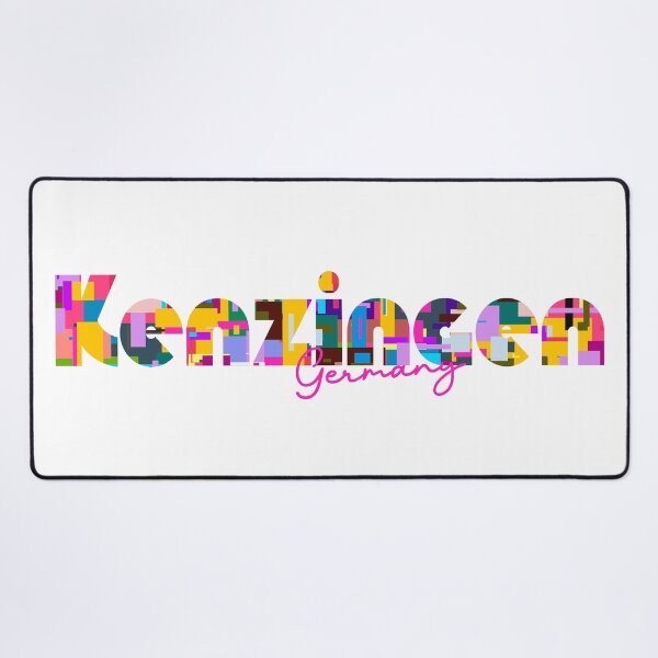 Item preview, Kenzingen, Germany, Vibrant Abstract City Typography Art designed and sold by Wanderful-roads.