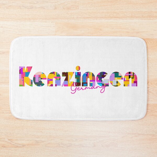 Item preview, Kenzingen, Germany, Vibrant Abstract City Typography Art designed and sold by Wanderful-roads.