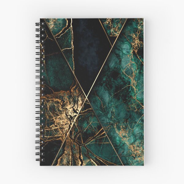 Item preview, Emerald Gold Geometric Luxury Abstraction designed and sold by CosmicGlyph.
