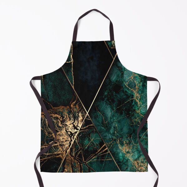 Item preview, Emerald Gold Geometric Luxury Abstraction designed and sold by CosmicGlyph.