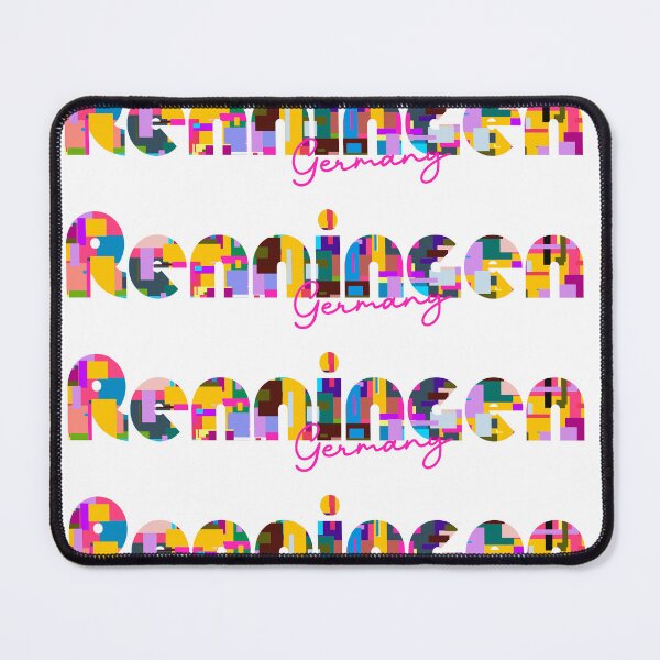 Item preview, Renningen, Germany, Vibrant Abstract City Typography Art designed and sold by Wanderful-roads.
