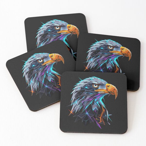 Item preview, Eagle Geometry – Polygonal Wildlife & Freedom Streetwear designed and sold by RetroWaveArtCo.