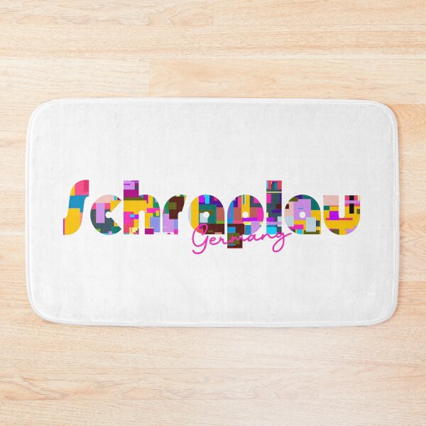 Item preview, Schraplau, Germany, Vibrant Abstract City Typography Art designed and sold by Wanderful-roads.