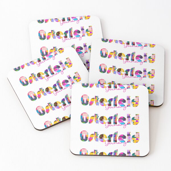 Item preview, Osterfeld, Germany, Vibrant Abstract City Typography Art designed and sold by Wanderful-roads.