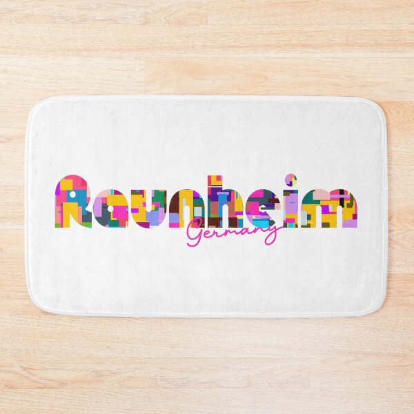 Item preview, Raunheim, Germany, Vibrant Abstract City Typography Art designed and sold by Wanderful-roads.
