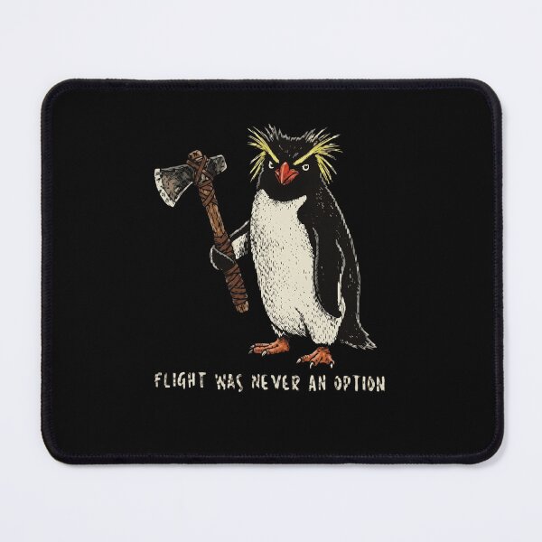 Item preview, Flight Was Never An Option - Funny Badass Penguin Viking Axe Meme designed and sold by haitrieuic96.