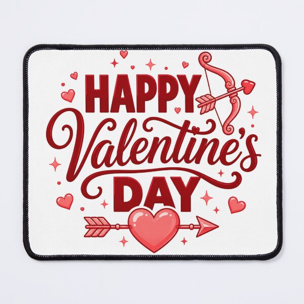 Item preview, Happy Valentine's Day | Classic Red Cupid Arrow Heart Love Art designed and sold by Dulxoz.