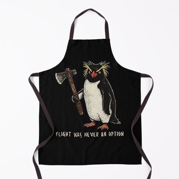 Item preview, Flight Was Never An Option - Funny Badass Penguin Viking Axe Meme designed and sold by haitrieuic96.