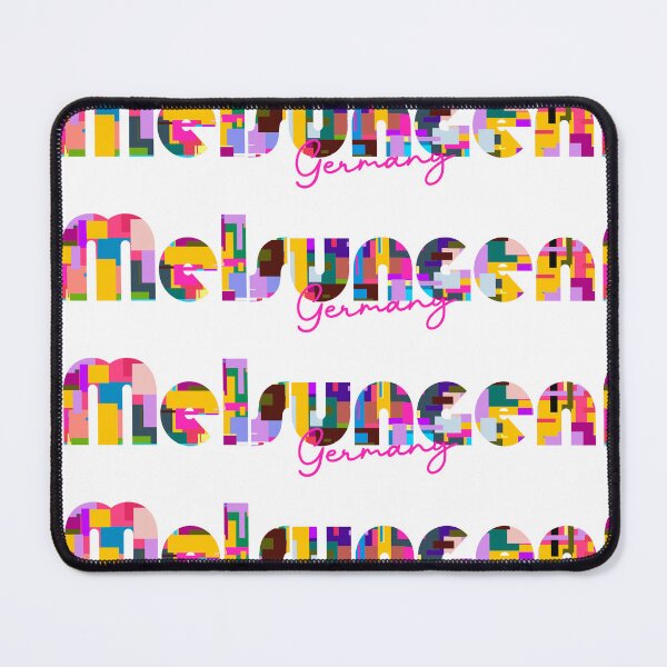 Item preview, Melsungen, Germany, Vibrant Abstract City Typography Art designed and sold by Wanderful-roads.