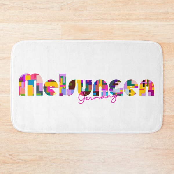 Item preview, Melsungen, Germany, Vibrant Abstract City Typography Art designed and sold by Wanderful-roads.