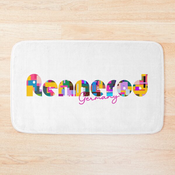 Item preview, Rennerod, Germany, Vibrant Abstract City Typography Art designed and sold by Wanderful-roads.