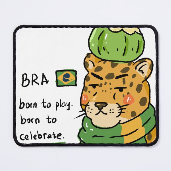 Item preview, Awkward Animal Hat Club – Brazil’s Party Jaguar | World Cup 2026 Fan designed and sold by chupichapa.