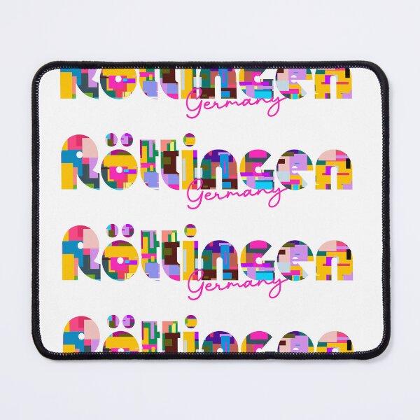 Item preview, Röttingen, Germany, Vibrant Abstract City Typography Art designed and sold by Wanderful-roads.
