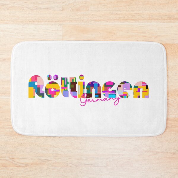 Item preview, Röttingen, Germany, Vibrant Abstract City Typography Art designed and sold by Wanderful-roads.