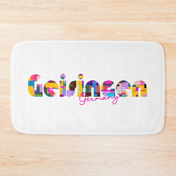 Item preview, Geisingen, Germany, Vibrant Abstract City Typography Art designed and sold by Wanderful-roads.