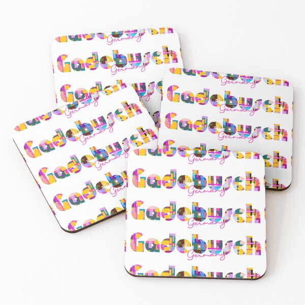 Item preview, Gadebusch, Germany, Vibrant Abstract City Typography Art designed and sold by Wanderful-roads.