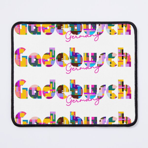 Item preview, Gadebusch, Germany, Vibrant Abstract City Typography Art designed and sold by Wanderful-roads.