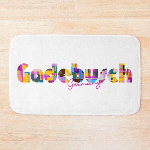 Item preview, Gadebusch, Germany, Vibrant Abstract City Typography Art designed and sold by Wanderful-roads.