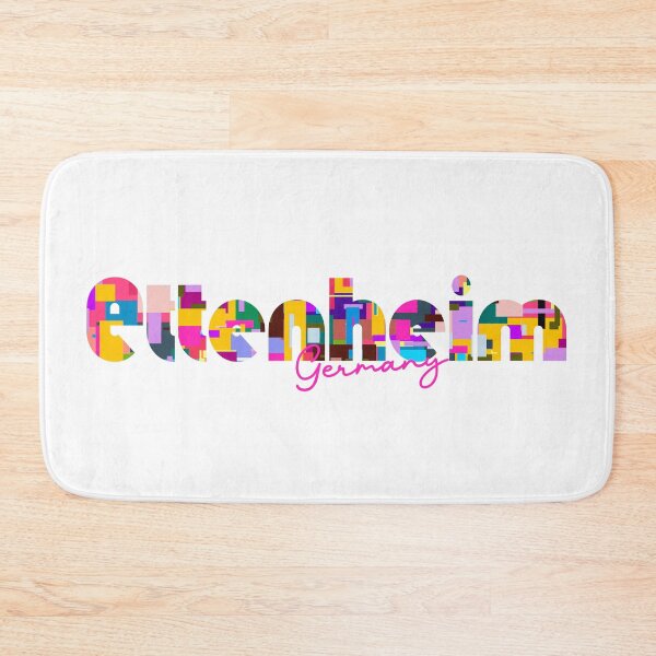 Item preview, Ettenheim, Germany, Vibrant Abstract City Typography Art designed and sold by Wanderful-roads.
