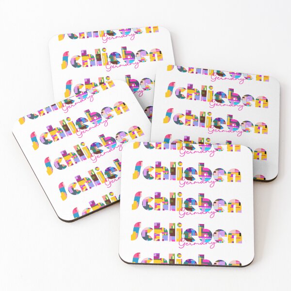 Item preview, Schlieben, Germany, Vibrant Abstract City Typography Art designed and sold by Wanderful-roads.