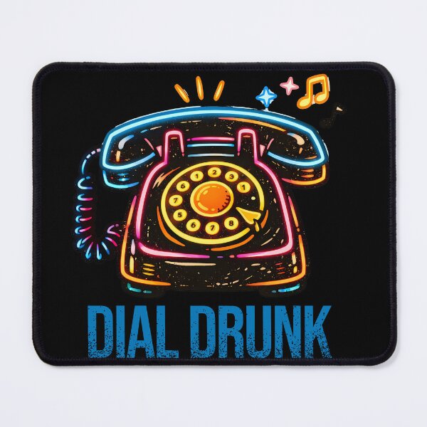 Item preview, Dial Drunk Vintage Phone Indie Pop Art designed and sold by ByteVortex.