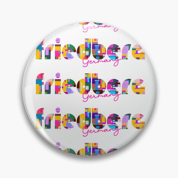 Item preview, Friedberg, Germany, Vibrant Abstract City Typography Art designed and sold by Wanderful-roads.