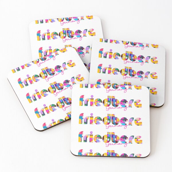 Item preview, Friedberg, Germany, Vibrant Abstract City Typography Art designed and sold by Wanderful-roads.