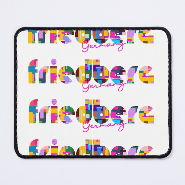 Item preview, Friedberg, Germany, Vibrant Abstract City Typography Art designed and sold by Wanderful-roads.