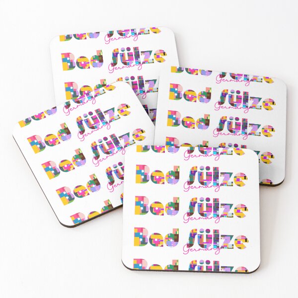 Item preview, Bad Sülze, Germany, Vibrant Abstract City Typography Art designed and sold by Wanderful-roads.