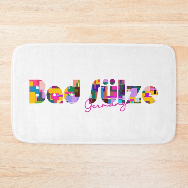 Item preview, Bad Sülze, Germany, Vibrant Abstract City Typography Art designed and sold by Wanderful-roads.