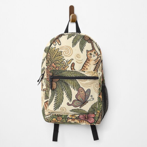 Item preview, Cute Tropical Cats in Palm Trees Pattern designed and sold by Iampoji.