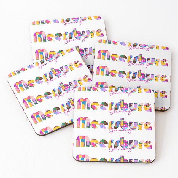 Item preview, Meersburg, Germany, Vibrant Abstract City Typography Art designed and sold by Wanderful-roads.